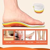 PCSsole Winter Wool Arch Support Orthopedic Insoles Warm Flat Feet Insole for Work Shoes, Shoe Inserts for Flat Feet, Plantar Fasciitis, Heel Spurs for Men and Women 26cm