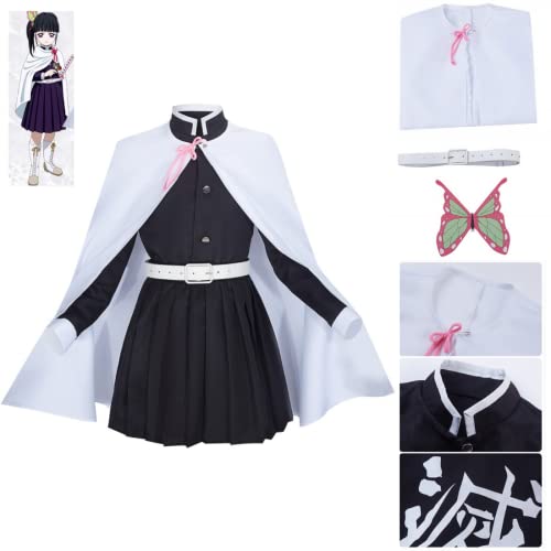 Cosplay Life Tsuyuri Kanao Demon Killer Vanquisher Complete Anime Costume Set Kimono CardiganTanjiro Nezuko Zenitsu (3XL)