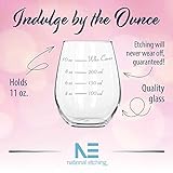 Caloric Cuvee - The Calorie Counting Wine Glass NOW IN STEMLESS