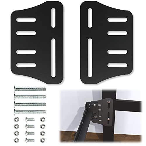 goodbabycare 2 PCS Bed Frame Brackets Modi-Plate Bed Frame AdapterConnector, Heavy Duty Bed Frame Modification to Connect Headboard Footboard, Full