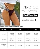 FINETOO Seamless Thongs for Women 6 Pack Sexy V-Wasit Women's Underwear No Show T-back Underwear for Women Panties