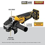 DEWALT 20V MAX* Angle Grinder Tool, Tool Only (DCG413B)