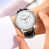 FORSINING Men's Automatic Watch Power Reserve Date Display Fashion Mechanical Wristwatch