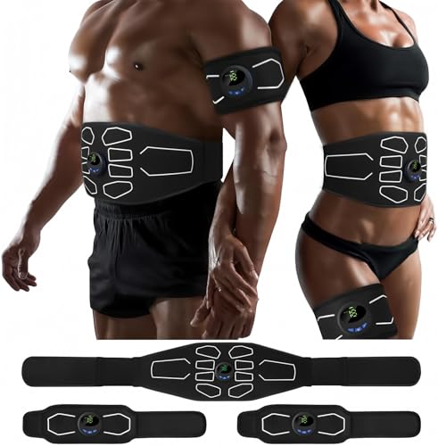 MarCoolTrip MZ Electronic Muscle Stimulator, Abs Stimulator Muscle Toner, Ab Machine Trainer for All Body, Fitness Strength Training Workout Equipment for Men and Women