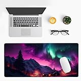 Gaming Mouse Pads Large Northern Lights Mousepad XL Gamer Big Mice Pads Gaming Accessories Rubber Keyboard Mat Computer Desk Pad 1000X500Mm