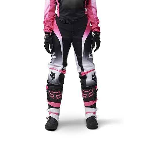 Fox Racing Women's 180 Motocross Dirt Bike Pant, Black/Pink Lean, 10