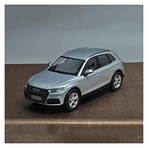 Alloy Resin Car Vehicle Model 1 43 Diecast Vehicle Fit for Audi Q5 SUV Simulation Alloy Car Model Collectible Metal Ornaments Festive Deluxe Gift (Color : Silver)