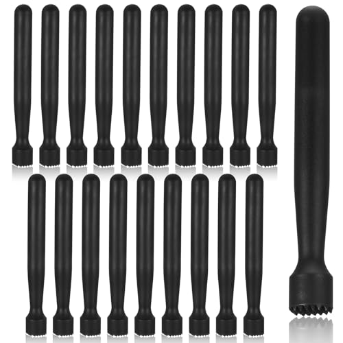 20 Pieces Muddler for Cocktails Plastic Bar Muddler Bulk 8 Inch Bar Accessories Tools Set for Home Ice Crusher Bartender Accessories Mojito Fruit Drink