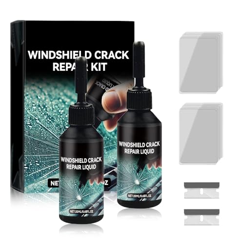 Windshield Crack Repair Kit, 2025 Upgrade Glass Cracks Gone Repair Kit, New Premium Car Windshield Crack Repair Fluid for Automotive Windscreen Tool, Quick Fix Windshield & Glass Repair Tools (2 Sets)