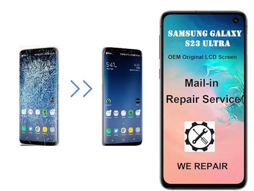 Samsung Galaxy S23 Ultra 5G Screen Replacement 6.8" True Original OEM LCD Display S918U S918B/DS S918U1 S918W S918E Digitizer Touch Assembly + Free Install (Repair Service)