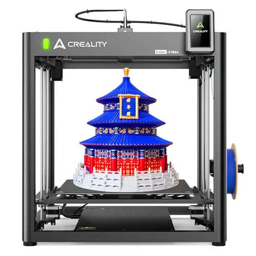 Creality Ender 5 Max 3D Printer, 3D Printing Machine with 700mm/s High-Speed Printing, 400 * 400 * 400 Large Print Area, 64-Point Auto Leveling 300℃ High Temp Precise Linear Rail