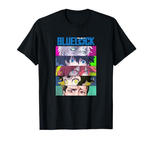 Blue Lock Main Characters Eyes Split Colorful Chest Portrait T-Shirt