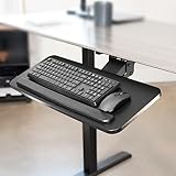 VIVO Adjustable Computer Keyboard & Mouse Platform Tray Ergonomic Under Table Desk Mount Drawer Underdesk Shelf (MOUNT-KB03B)