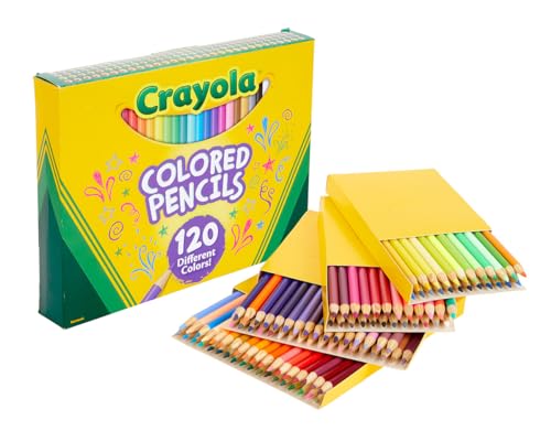 Crayola Colored Pencils Set for Kids (120ct), Bulk Art Supplies for Kids, Back to School Essentials, Teacher Classroom Must Haves, Coloring Book Pencils