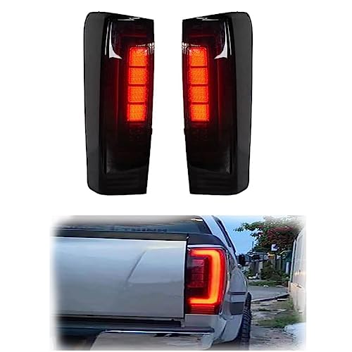 Eaglerich Led Tail Light Rear Lamp Assembly Compatible for Isuzu d-max 2015-2019 Tail Light (White +Yellow +Red)