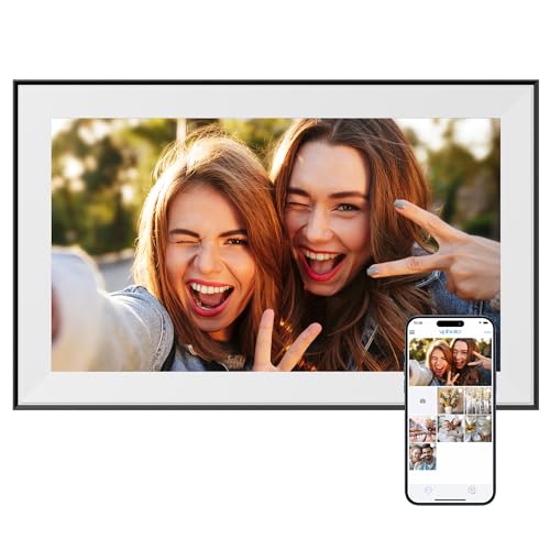 Dragon Touch Digital Picture Frame - 15.6 Inch WiFi Large Digital Photo Frame with 32GB Storage, FHD Touch Screen, Easy Setup to Share Photos or Videos Remotely via Vphoto App from Anywhere