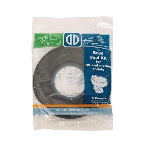 Dometic 385311462 Rubber Toilet Seal Kit in Black | 2001 Toilets & Newer