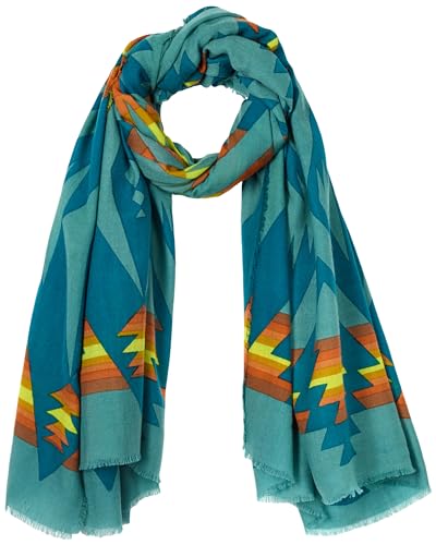 Pendleton Unisex Oversized Feathweight Wool Scarf, Pasco Bright, One Size