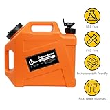 COOZMENT 3.2 Gallon (12L) Portable Water Containers with Spigot, BPA Free Water Jug, Orange Water Tank, Multifunction Water Storage Containers for Camping Outdoor Hiking,Emergency Stroage