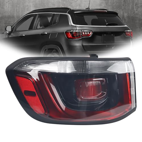 YEQSHNG Halogen Type Outer Tail light Assembly Compatible with 2022-2024 Jeep Compass Tail Lamp Left Driver Side