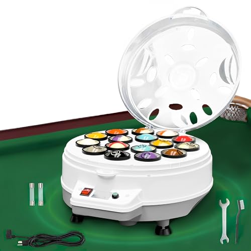 SNLYHM Pool Ball Cleaner Machine Automatic Pool Ball Polisher Electronic Billiard Ball Polishing and Cleaning Machine for 16 Billiard and Snooker Balls