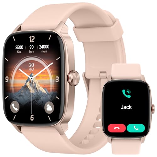 Smart Watch for Men Women, Bluetooth Calling, AI Built-in, IP68 Waterproof, Fitness Tracker, Sleep Monitoring, 1.85'' DIY Dial, 100+ Sports Modes, 7 Days Battery, Compatible with Android & iPhones