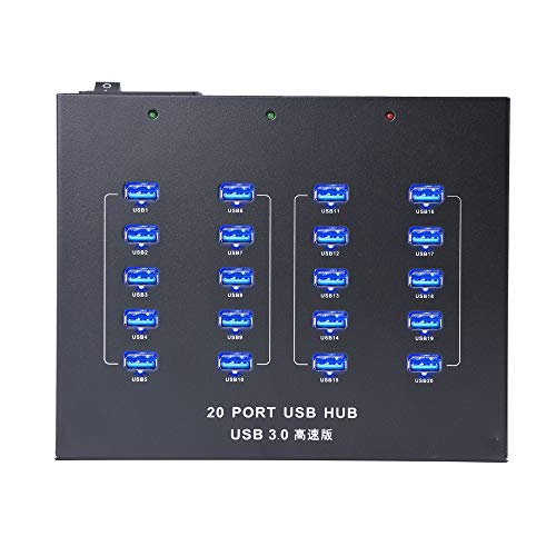 [Upgraded Version] Sipolar USB hub A-213P High Speed Multi Ports USB 3.0 Data Hub for Cell Phone/Tablets with Mounting Brackets