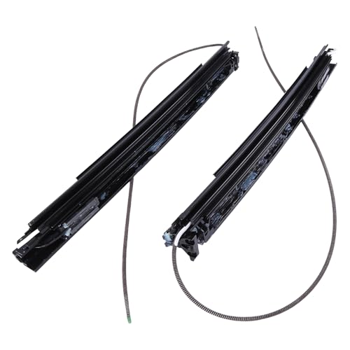 dehateo 2 Pcs Sunroof Track Assembly Fit for 2015-2021 MD C-Class C300 Left+Right Panoramic Sunroof Sliding Tracks Repair Kit Replace OE A2057801100, A2057801200