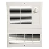 Broan-NuTone 9815WH High Capacity Wall Heater with Built-In Adjustable Thermostat, 1500W, 120/240V, White