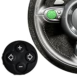 Copgge 3 Spoke Steering Wheel Multifunction Switch Volume Control Button Cover For Mini Cooper R55 R56 R57 R58 R59 R60 R61 2007 2008 2009 2010 2011 2012 2013 2014 2015 (Volume Key Cover Left Side)