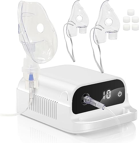 Smart Nebulizer, Smart Digital Display Nebulizer for Adults and Children, Accessory Device for Single Patient Use, Low Noise Compression Nebulizer (Direct Patient Interface) - 145
