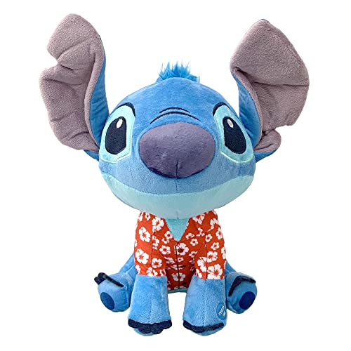 ZGZZPETT Sambro Stitch con Camisa hawaiana Bighead Palz peluche con sonido, 30 cm