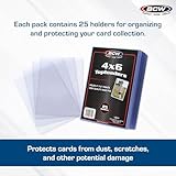 BCW 4x6 Post Card & Photo Top Loaders | Rigid PVC Sleeves | 25 Pack | Clear Plastic Protectors | Pocket Protector | Card Holder | Card Sleeves | Sheet Protectors for Photos, Prints, and More