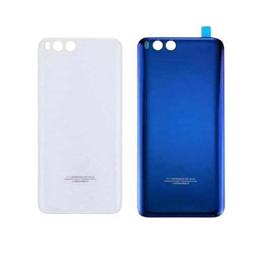 SHOWGOOD for Xiaomi Mi 6 Back Cover Rear Door 3D Glass Panel for Mi6 Battery Cover Housing Case with Adhesive Replace (Black)