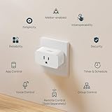 Linkind Matter Smart Plug with Remote, Work with Apple Home, Siri, Alexa, Google Home, SmartThings, Smart Outlet 15A/1800W Max, Smart Home Automation, Remote Control,Timer&Schedule, 2.4G Wi-Fi, 4 Pack