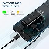 Type C Charger Fast Charging, 2 Pack USB C Android Phone Wall Charger Block & 6ft Charge Cable Cord, for Samsung Galaxy S8 / S9 / S10 Plus Active S10e, S20 / S21 Ultra Plus, Note 8 9 10, Pixel 3 etc