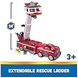 PAW Patrol Ultimate Rescue Fire Truck with 2 Ft. Ladder, Lights, Sounds, a Mini Toy Car, Chase, Marshall & Skye Figures, Toys for Boys & Girls Ages 3+