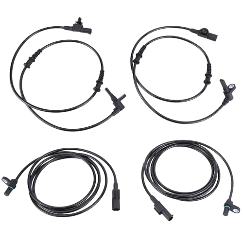 Hiolpen ABS Wheel Speed Sensor Fit for 2010-2017 for Mercedes-Benz Sprinter 2500 2ABS0849 Rear Left 0265009338 Rear Right 68013735AA Front Left Front Right 4pcs ABS Sensors