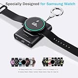 Watch Charger for Galaxy Watch 7 Ultra, 1800mAh Portable Charger for Samsung Galaxy Watch 7/Ultra/6/6 Classic/5/5 Pro/4/3/Active 2, for Samsung Gear S3/Sport Watch Charger with Keychain