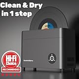 Ultrasonic Vinyl Record Cleaner- 40kHz Ultrasonic Vinyl Record Cleaning Machine with Auto Drying, Vinyl Record Cleaner Kit with Filters, 1Y Warranty (HG01 Dark Gray, 12 Inch)