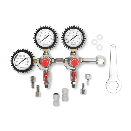 SPARC Premium Gen2 Dual Output CO2 Regulator for Kegerator Draft Beer, Soda, Bars, Kombucha CGA320 2YR USA Warranty