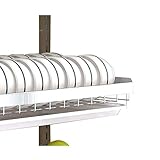 Dish rack Stainless Steel Drain Rack Kitchen Rack Wall Mount Rack Tool Supplies Tableware Storage Box Put Drying Rack