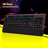 RGB Mechanical Keyboard Blue Switch Backlight for Typing Enthusiasts (Russian)