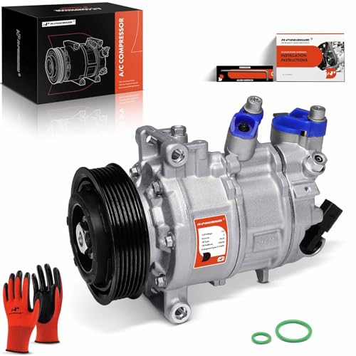 A-Premium Air Conditioner AC Compressor Compatible with Volkswagen Jetta, Golf, Tiguan, GTI, Arteon, Golf Alltrack R SportWagen, Taos & Audi A3, Q3, S3, TT Quattro