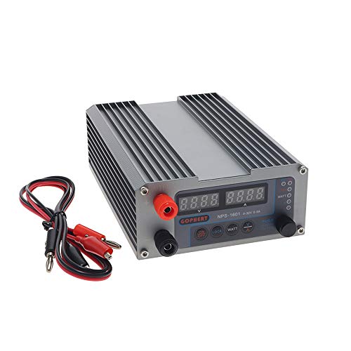 AC/DC Power Supply NPS-1601 Lab DIY Mini Adjustable Digital DC Switching Power Supply Single Output 110/220VAC 0-32V 0-5A Adjustable Transformer 32V 30V 5A SMPS WATT with Lock Function EU AU US Plug