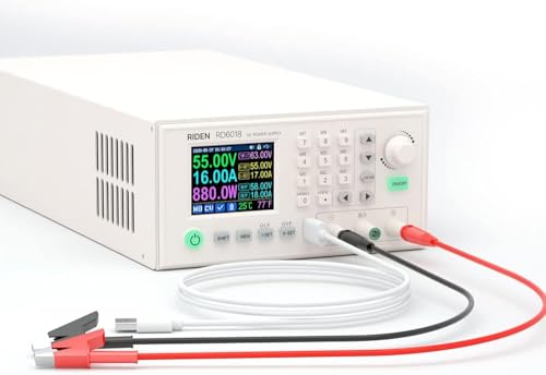 KNACRO RD6018 DC Power Supply Variable Adjustable Lab Bench Power Supply Buck Converter Step Down Switching Regulated 4-Digital LCD Display 60V 18A RD6018W+S800 case+1200W PSU(1080, Watts)