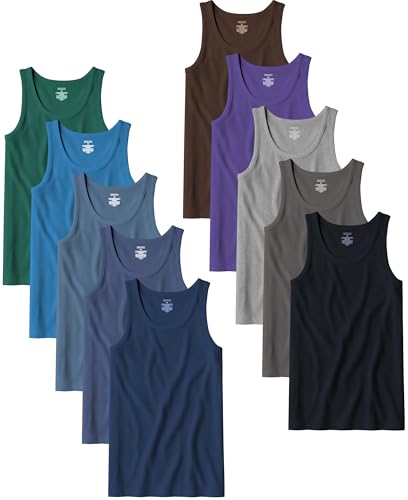 Andrew Scott Men's A Shirts | Cotton Tank Top Athletic Undershirts | Multi Packs & Colors