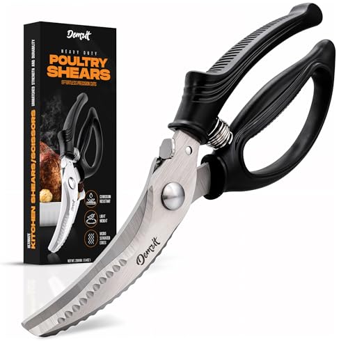 Poultry Shears, Kitchen Scissors for Food With Safety Lock, Kitchen Shears for Food, Meat Scissors, Bone Cutter, Chicken Cutter