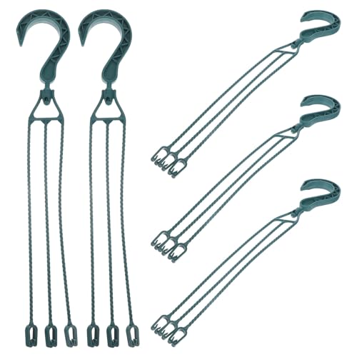 Kisangel 5pcs Hanging Basin Basin Hook Swivel Plant Hanger Wall Mounted Clothes Rack Hanging Chains for Plants Plant Pot Chain Hanger Rotating Stand Plastic Orchid Lantern Chain to Rotate