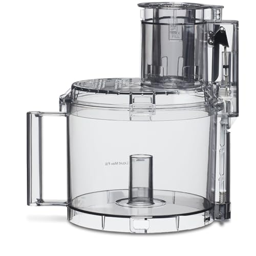 Cuisinart DLC-005AGTXT1 Replacement Food Processor Work Bowl, Pusher DLC-2014SPT1-1, Large Pusher DLC-2014PT1 & Cover Lid DFP-14NWBCT1 Fits All DFP-14 Models Only OEM 4-Piece Work Bowl Assembly Kit